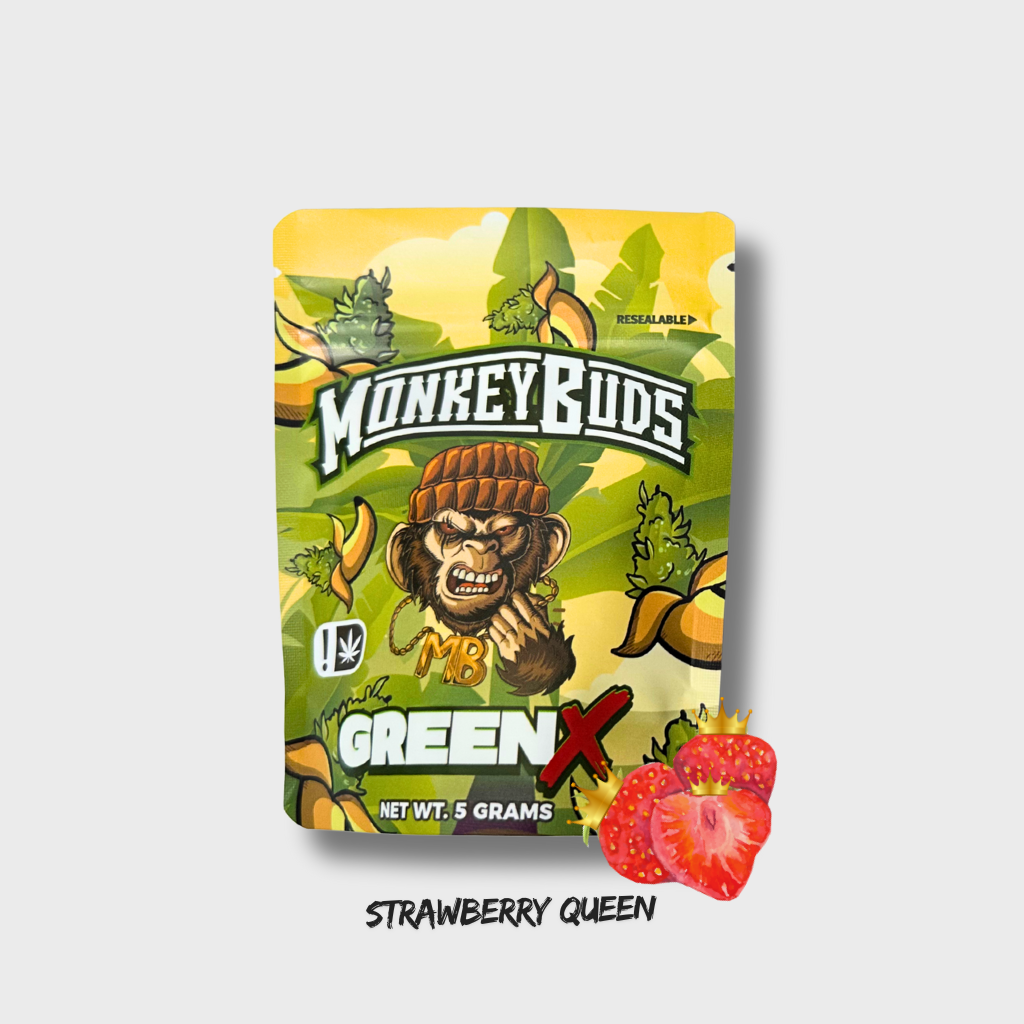 Monkeybuds GreenX Strawberry Queen