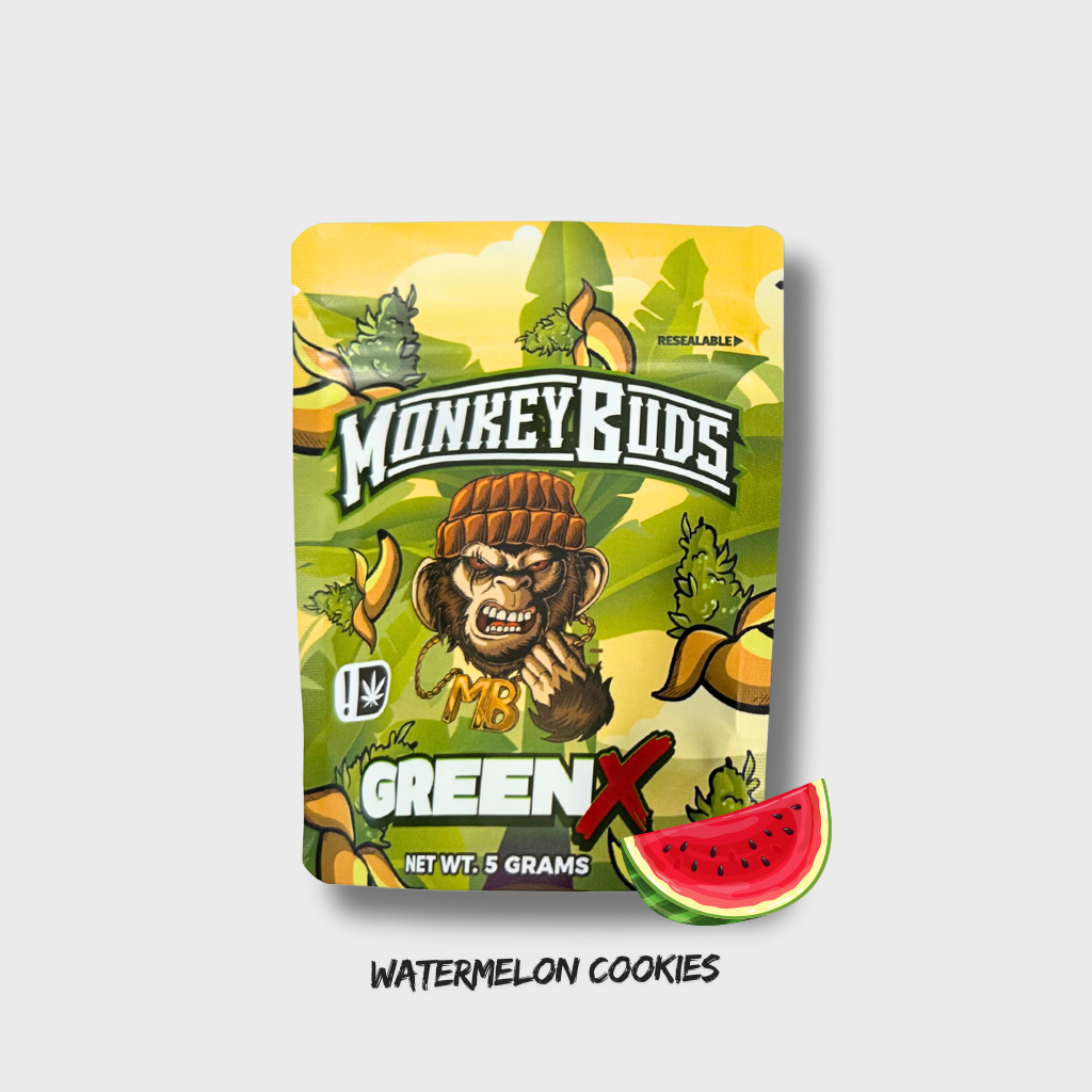 monkeybuds greenx watermeloncookies